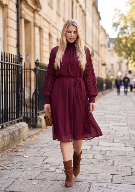 Bordeaux Y.A.S. Maxikleid YASOLERA LS MIDI DRESS S. - large
