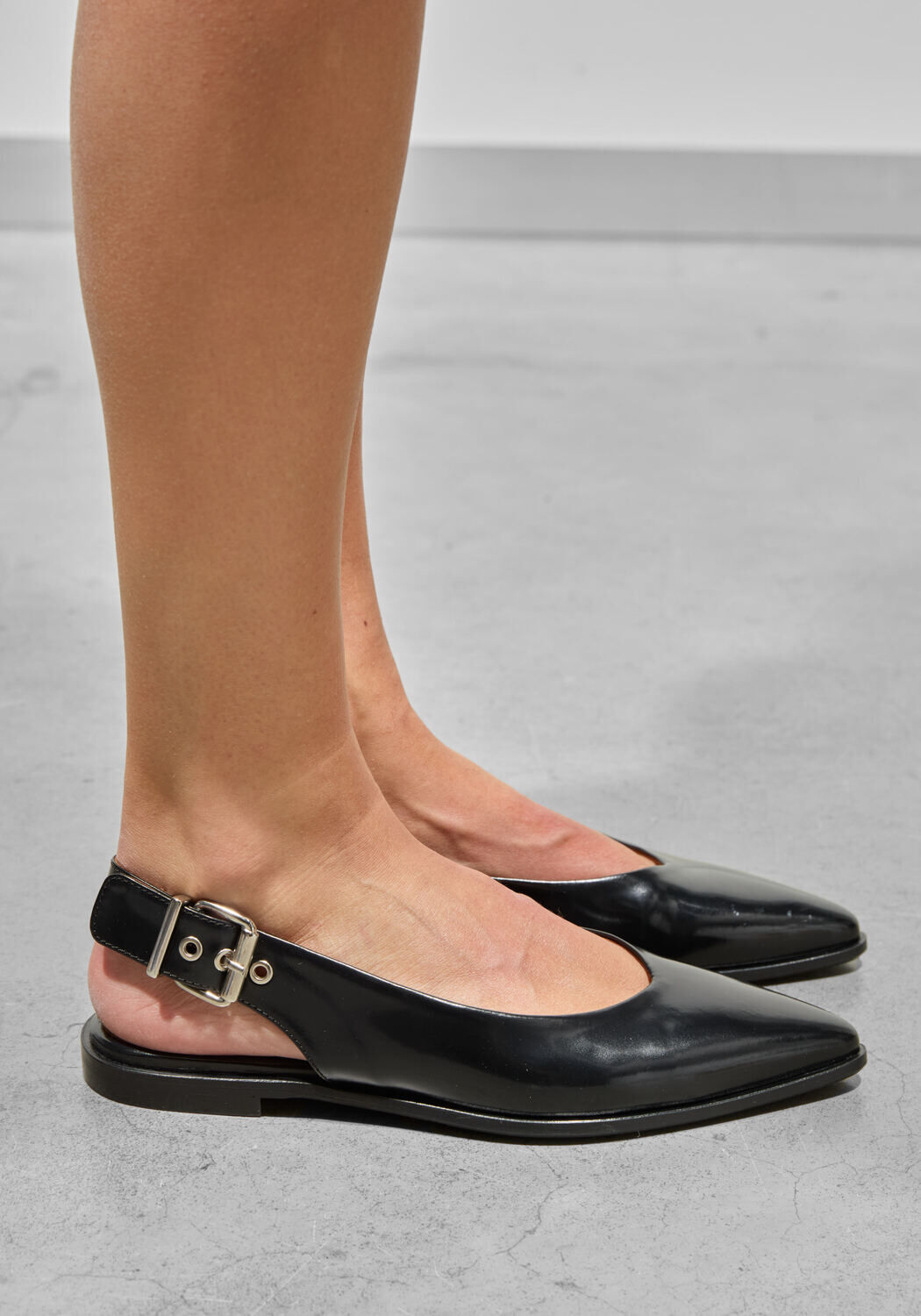 Schwarze BILLI BI Slingbacks A8301 - large