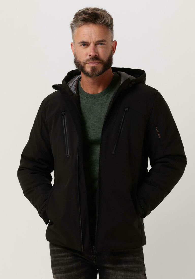 schwarze cast iron wattierte jack short jacket softshell zeroyon 2.0