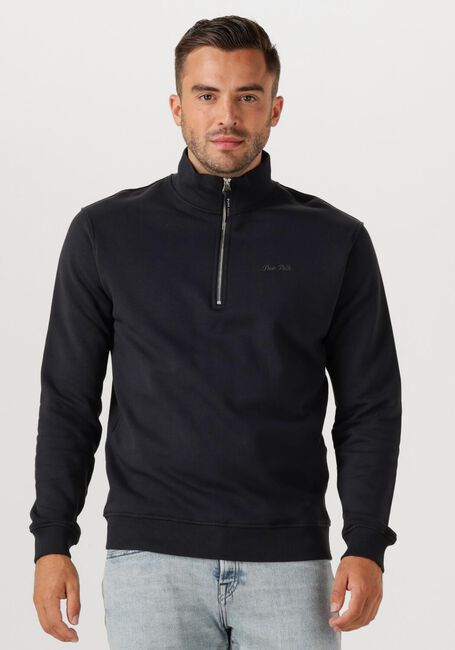 Schwarze PURE PATH Sweatshirt LOOSE FIT HALF ZIP LS SWEATERS - large