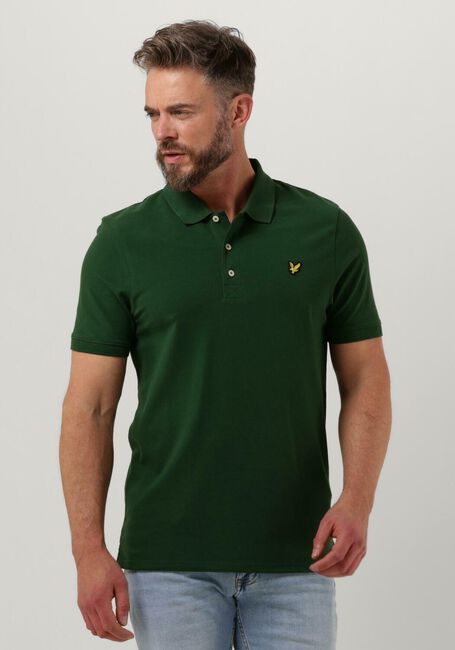 Grüne LYLE & SCOTT Polo-Shirt PLAIN POLO SHIRT - large