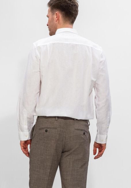 Wei&szlig;e SELECTED MEN Casual-Oberhemd SLHREGCLAY LINENBLEND LS SHIRT CLA NOOS - large