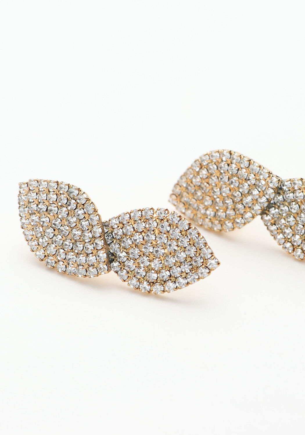 Goldfarbene LOTT. GIOIELLI Ohrringe CE SW EARRING DOUBLE LEAF - large