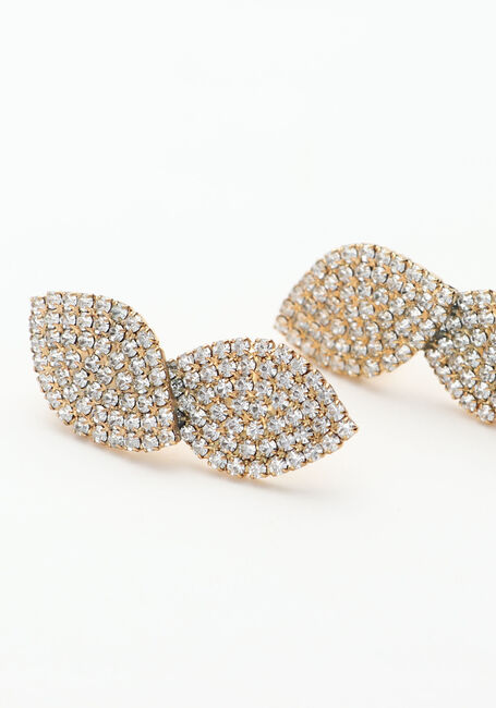 Goldfarbene LOTT. GIOIELLI Ohrringe CE SW EARRING DOUBLE LEAF - large