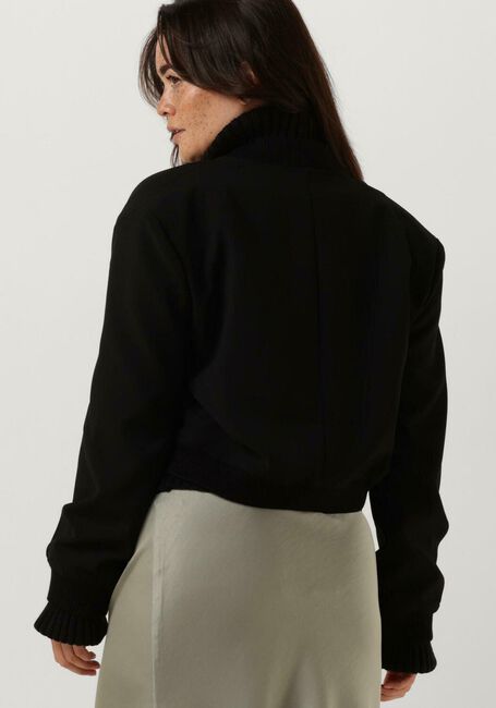 Schwarze NEO NOIR Rollkragenpullover BENSON CROPPED KNIT BLOUSE - large