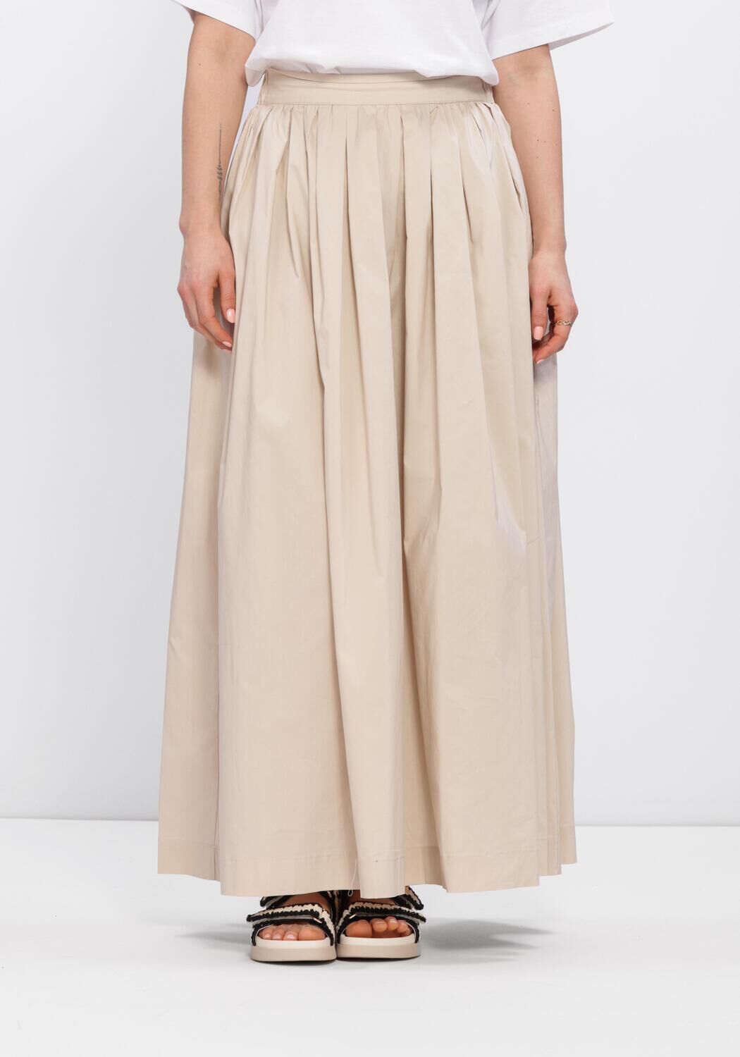 Beige OBJECT Midirock OBJPAIGE  HW SKIRT - large