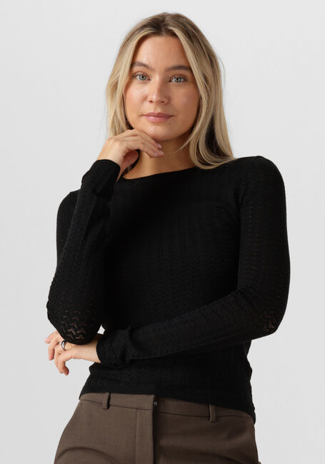 Schwarze SELECTED WOMEN Pullover SLFNAJA TIGHT LS KNIT O-NECK - large