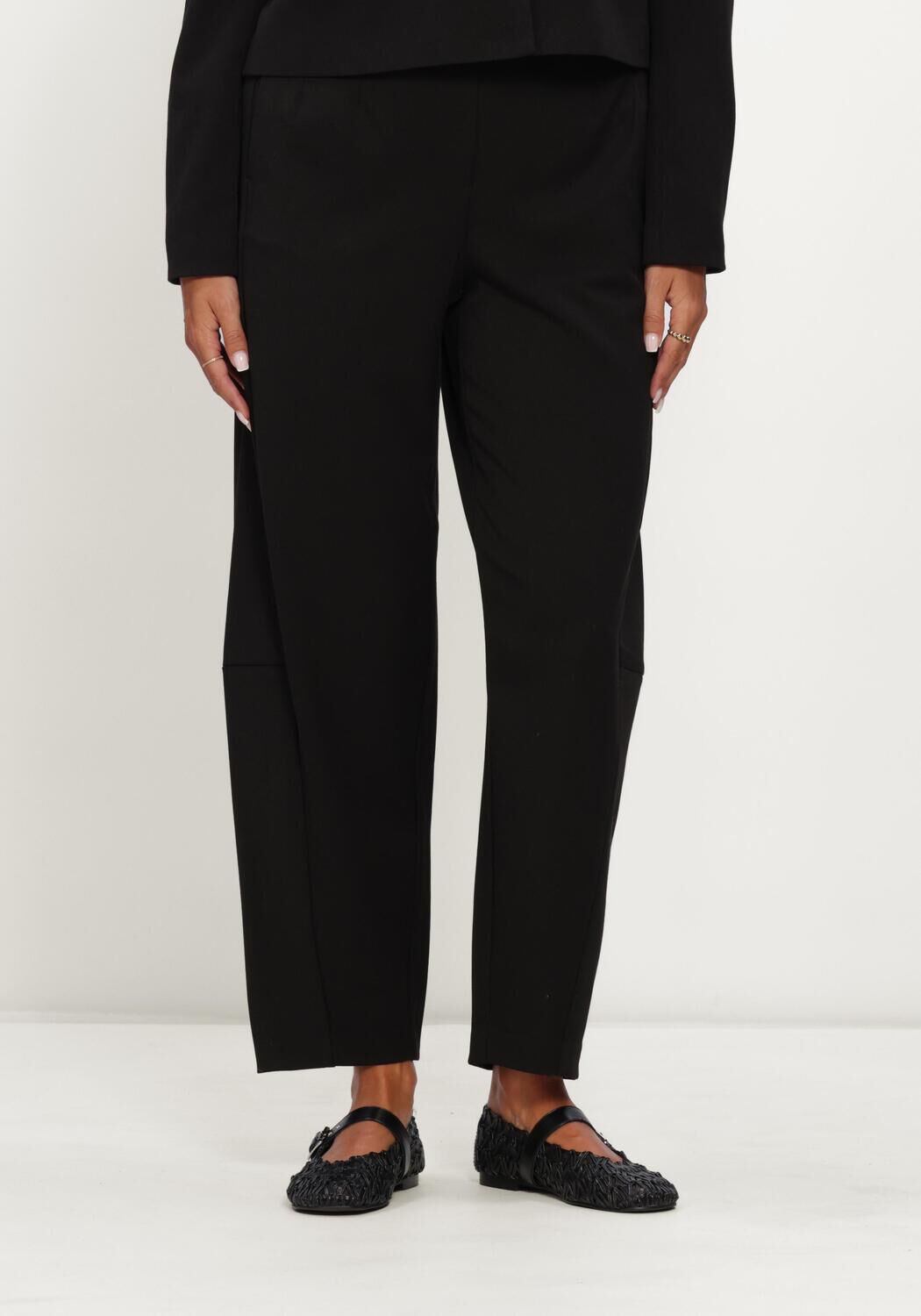 Schwarze OBJECT Lange Hosen OBJLISA HW ANKEL BARREL - large