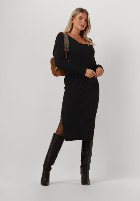 Schwarze CC HEART Midikleid CC HEART ELENA KNIT DRESS - large