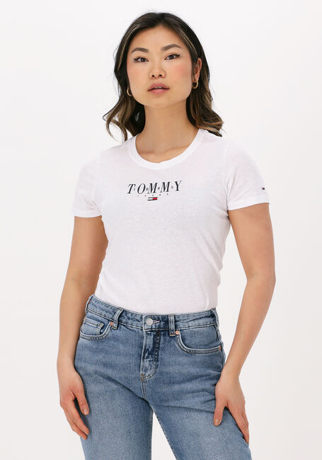 Weiße TOMMY JEANS T-shirt TJW SKINNY ESSENTIAL LOGO 1 SS - large
