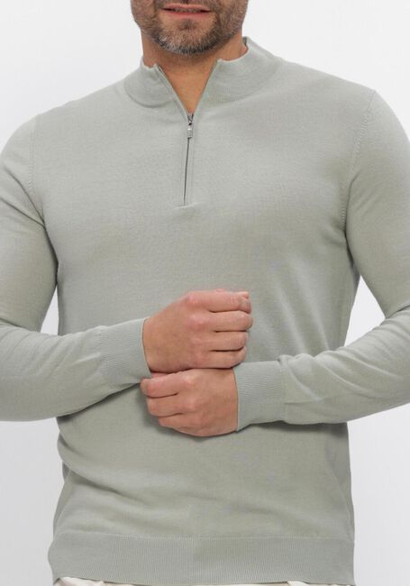 Gr&uuml;ne STEFANO LAURAN Pullover HALF ZIP ANDERS - large