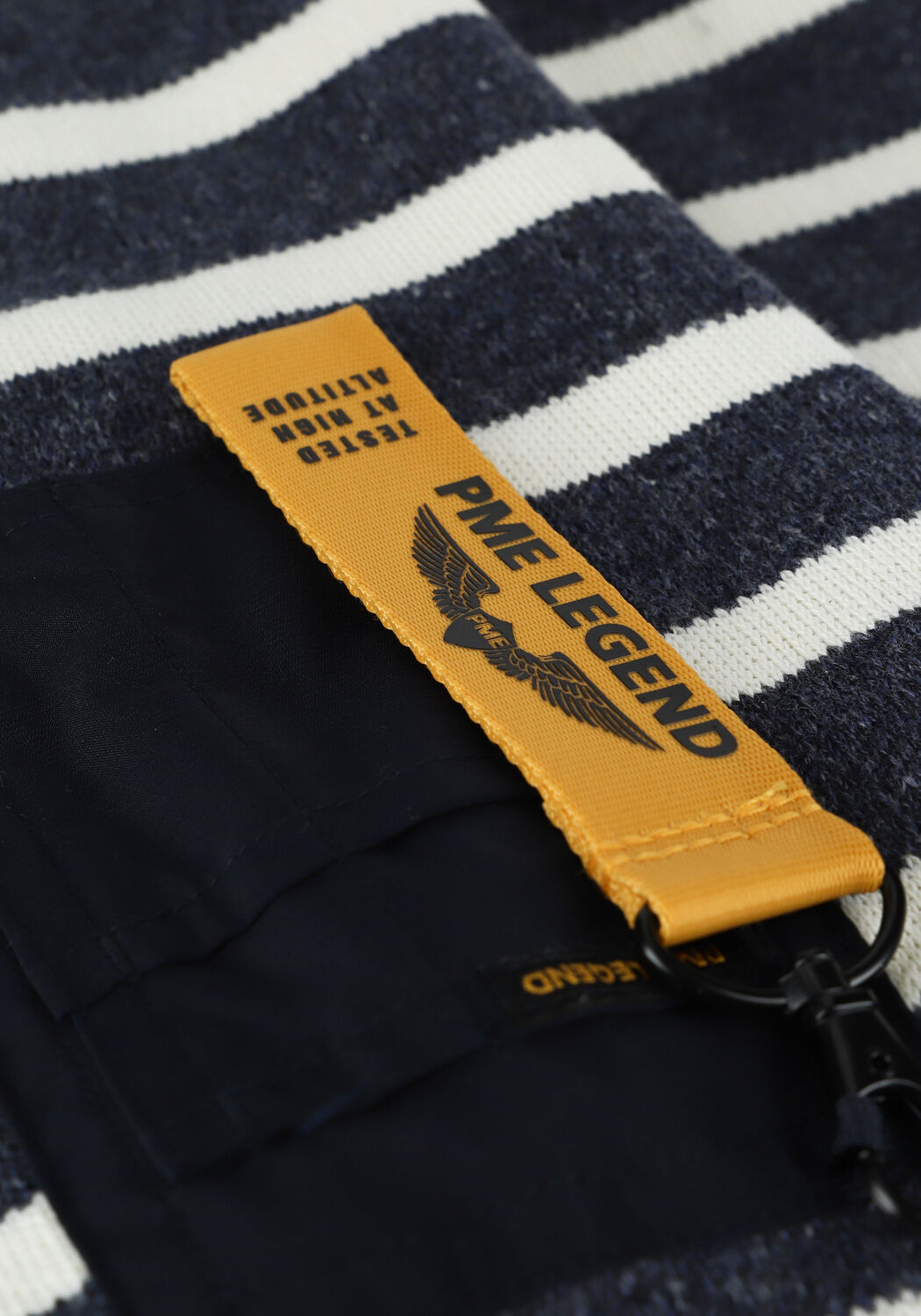 Blaue PME LEGEND Pullover R-NECK COTTON RIB - large