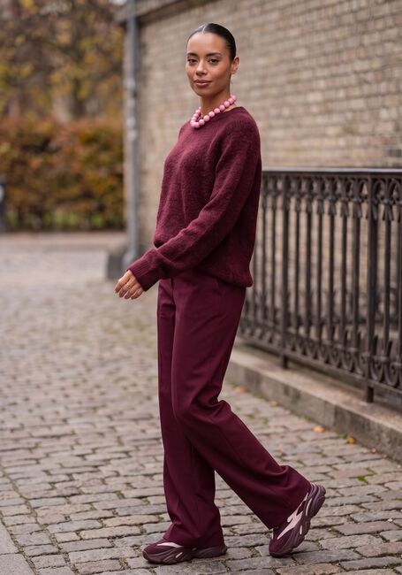 Bordeaux OBJECT Pullover OBJAGATE O-NECK L/S KNIT PULLOVER NOOS - large
