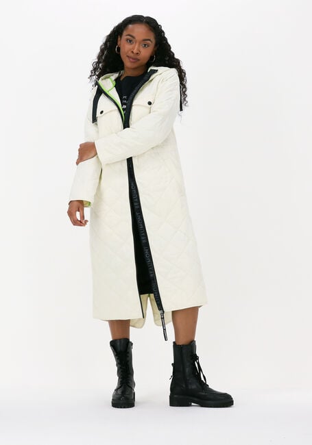Ecru BEAUMONT Wattierte Jack LONG COAT LIGHT PADDED - large