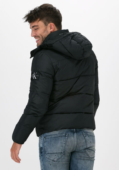 Schwarze CALVIN KLEIN Wattierte Jack ESSENTIALS NON DOWN JACKET - large