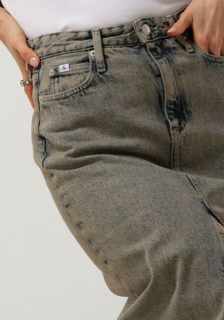 Hellblau CALVIN KLEIN Maxirock FRONT SPLIT MAXI DENIM SKIRT - large