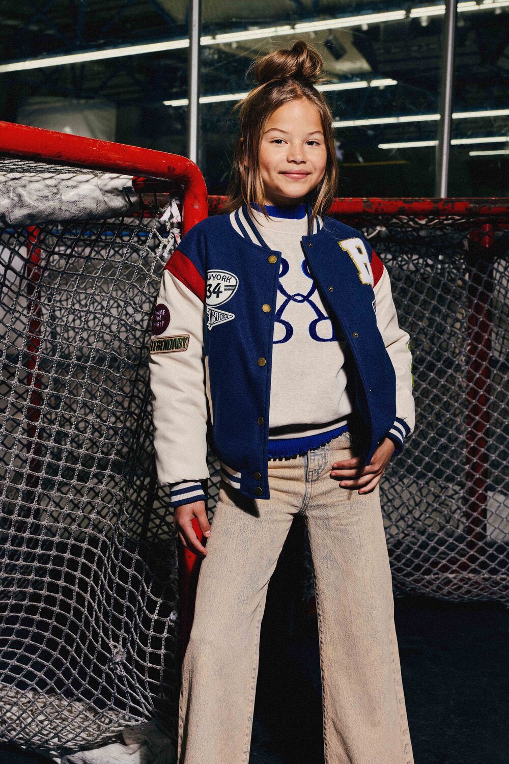 Sand RETOUR Wide jeans TATUM - large