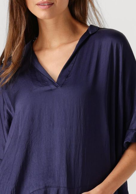 Dunkelblau SUMMUM Top TOP SHORT SLEEVES SILKY TOUCH - large