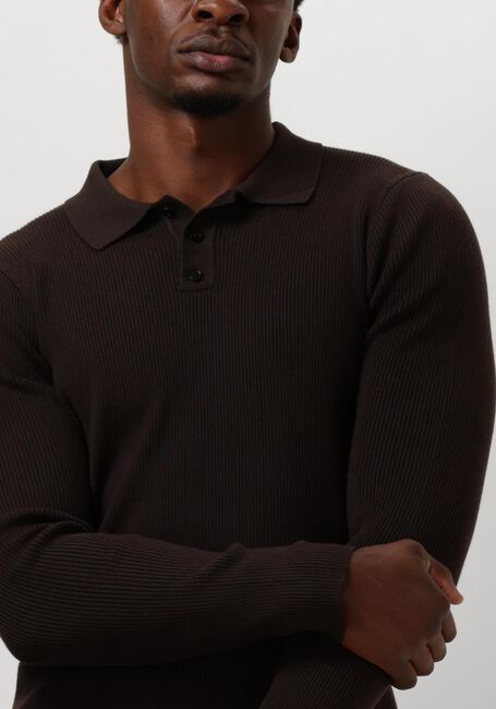 Braune DRYKORN Polo-Shirt TESUAN - large