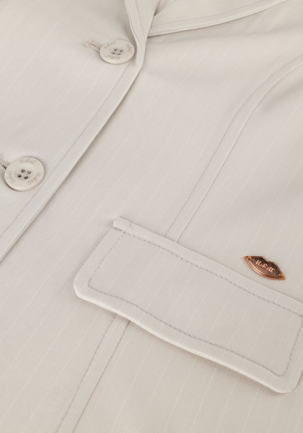 Graue NOBELL Blazer BELIA GIRLS PINSTRIPE BLAZER SILVER GREY - large