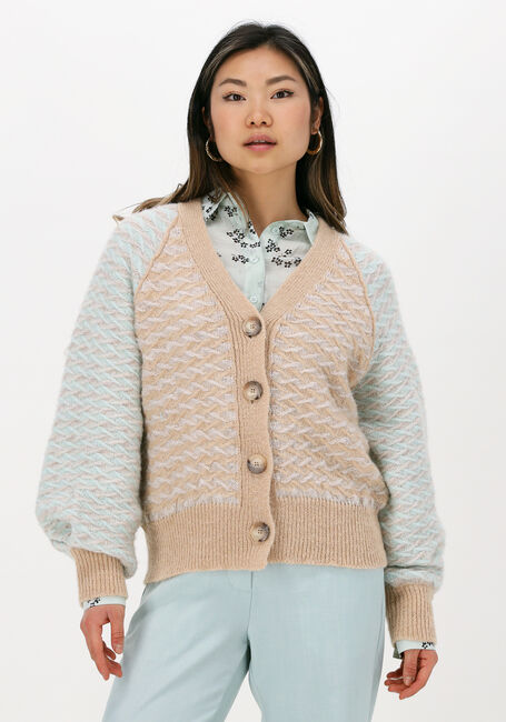 Mehrfarbige/Bunte SECOND FEMALE Strickjacke GUDRUNE KNIT CARDIGAN - large