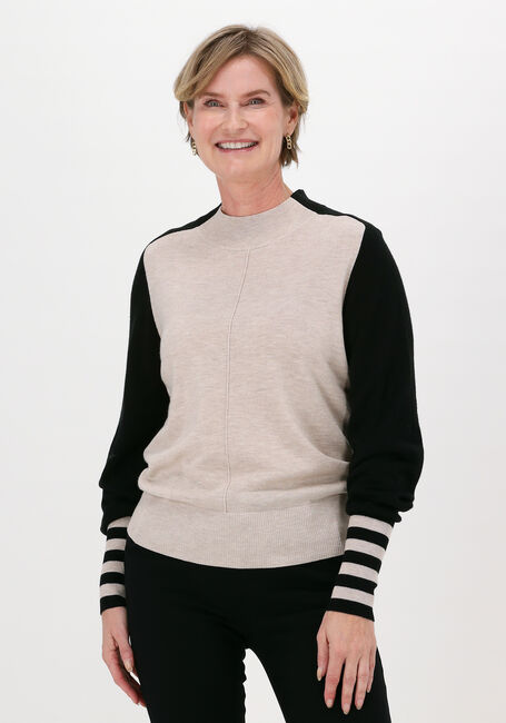 Weiße SUMMUM Pullover COLOURBLOCK SWEATER EXTRA FINE - large