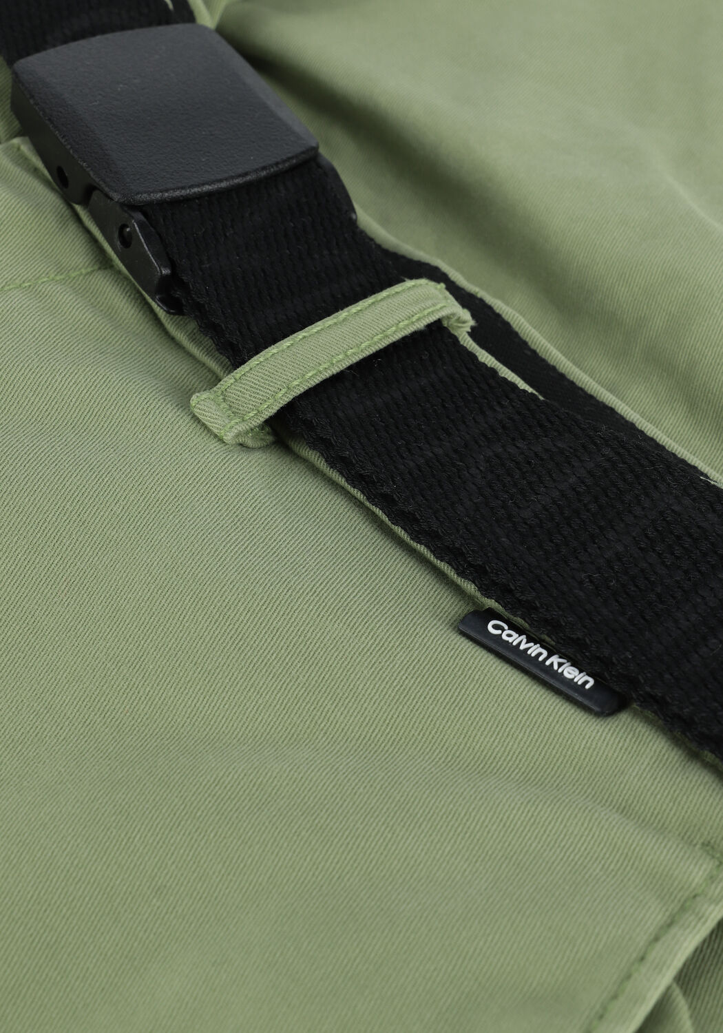 Gr&uuml;ne CALVIN KLEIN Kurze Hose GARMENT DYE BELTED SHORTS - large