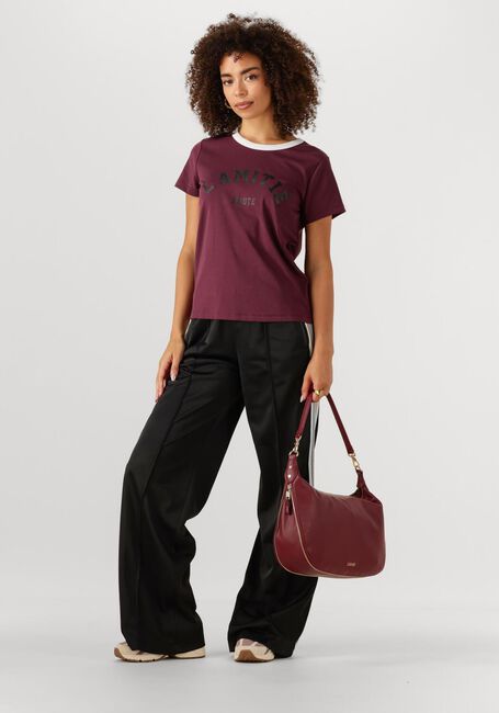 Bordeaux HAUTE L'AMITIÉ T-shirt NECKLINE LOGO TEE - large