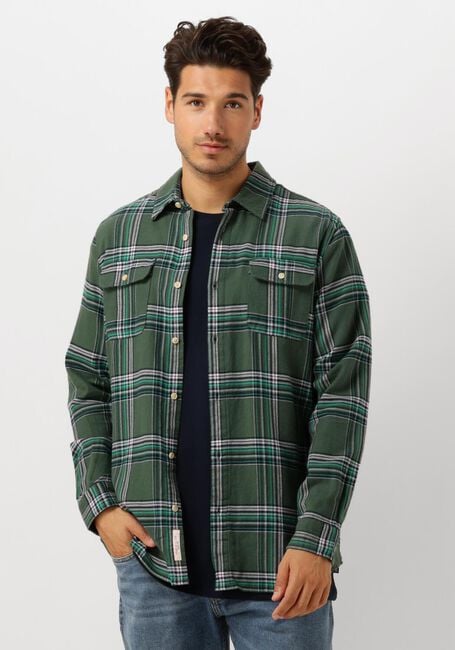Grüne SCOTCH & SODA Overshirt REGULAR FIT MULTICOLOURED FLANNEL CHECK - large