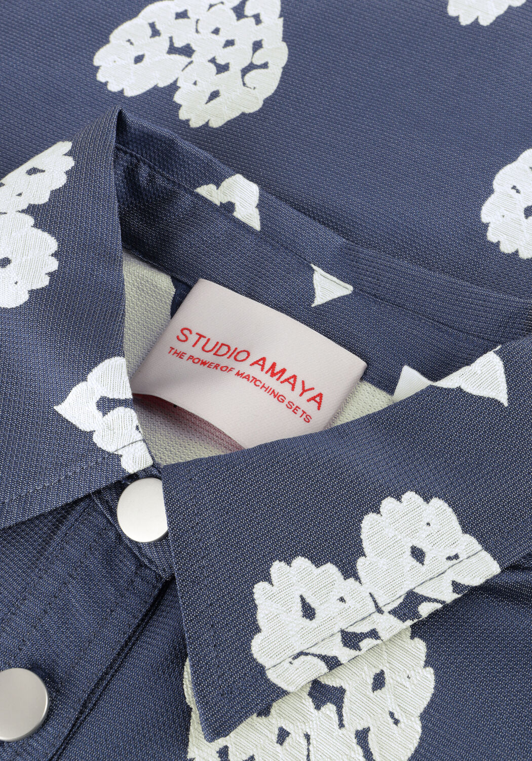 Blaue STUDIO AMAYA Jeansjacke HEART JACKET - large