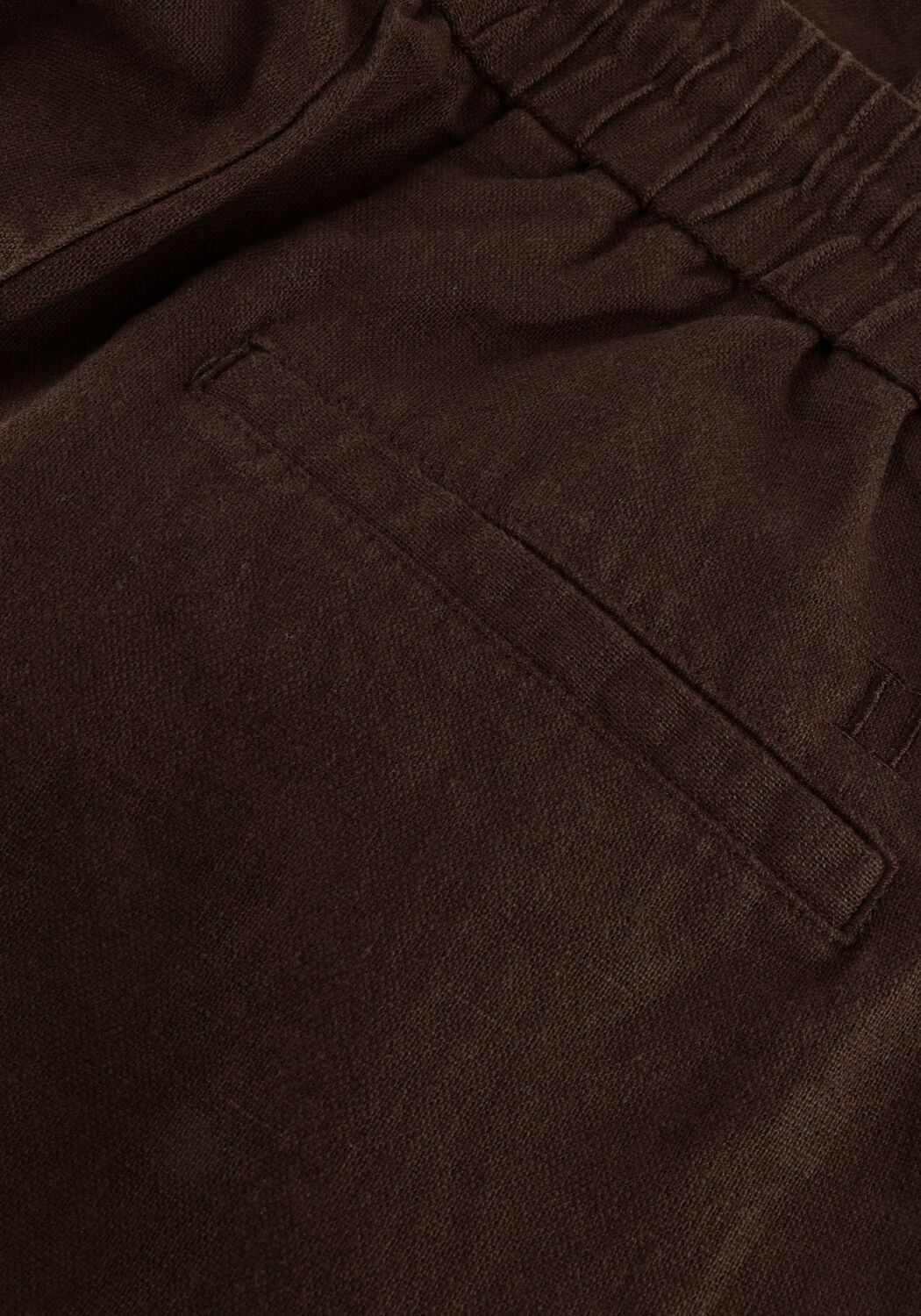 Braune LES DEUX Kurze Hose OTTO LINEN SHORTS - large