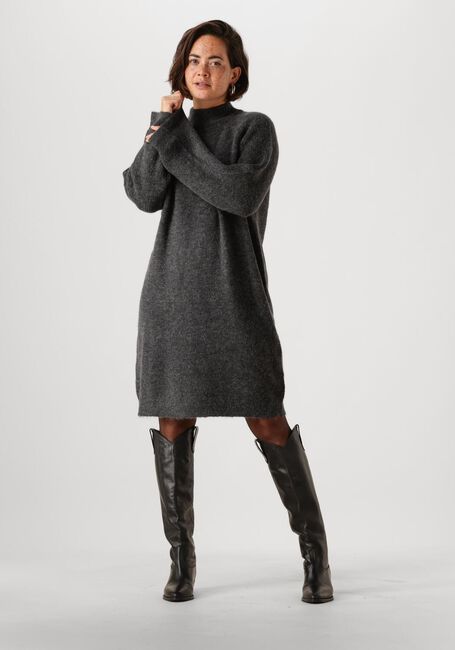 Schwarze SELECTED FEMME Minikleid SLFLULU LS HIGH NECK KNIT DRESS - large