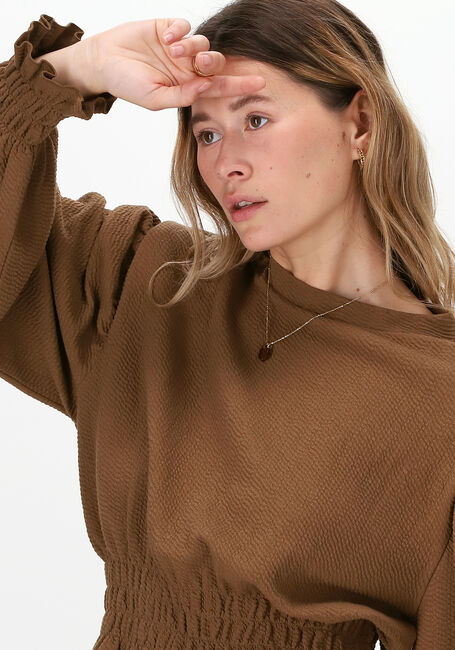 Braune OBJECT Pullover TAYLOR LS PULLOVER - large