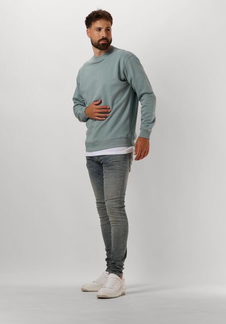 Blaue PURE PATH Sweatshirt LOOSE FIT SWEATERS CREWNECK308 - large