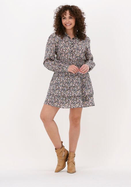 Mehrfarbige/Bunte COLOURFUL REBEL Minikleid SACHA VINTAGE FLORAL MINI SHIRT DRESS - large