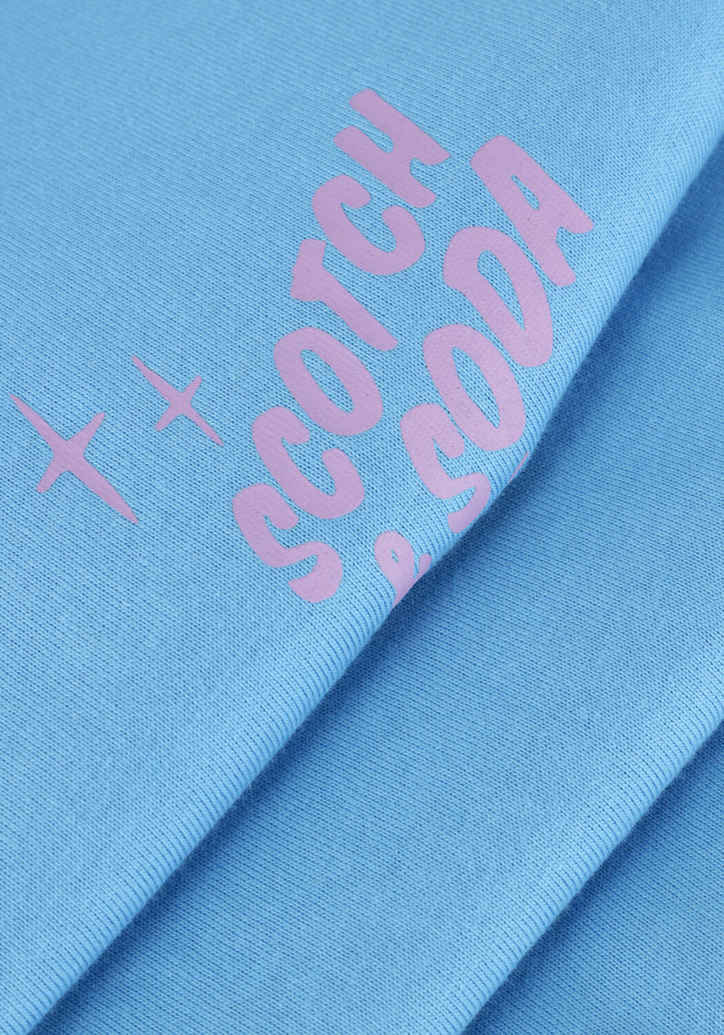 Blaue SCOTCH & SODA T-shirt REGULAR FIT LEFT CHEST LOGO T-SHIRT - large