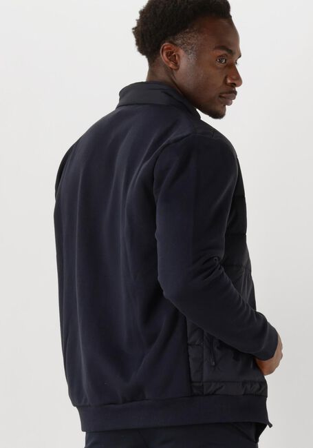 Blaue GENTILUOMO Wattierte Jack CARDIGAN ZIP - large