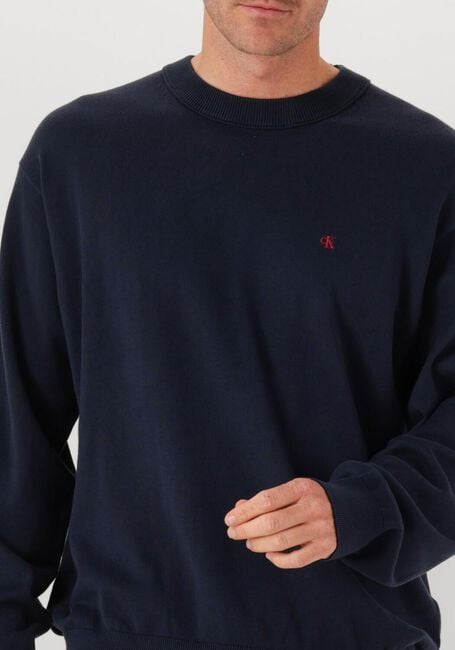 Dunkelblau CALVIN KLEIN Pullover LS EZ CORRON CREWNK SWEATER 12GG - large