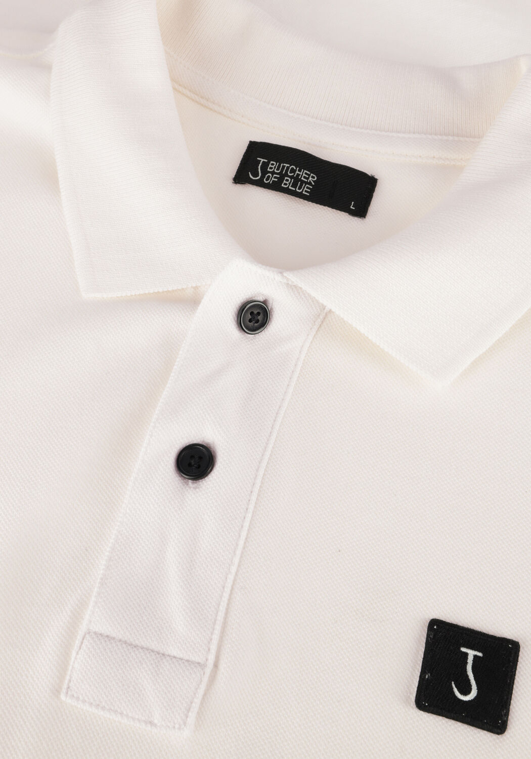 Wei&szlig;e BUTCHER OF BLUE Polo-Shirt ARMY PIQUE POLO - large