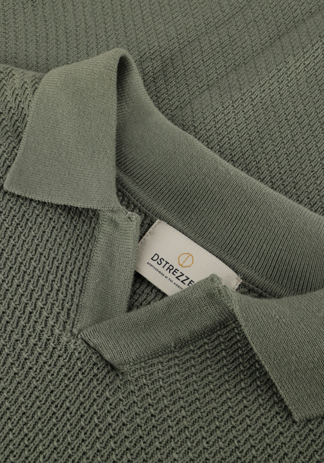 Olive DSTREZZED Pullover KOSTAS LONGSLEEVE POLO - large
