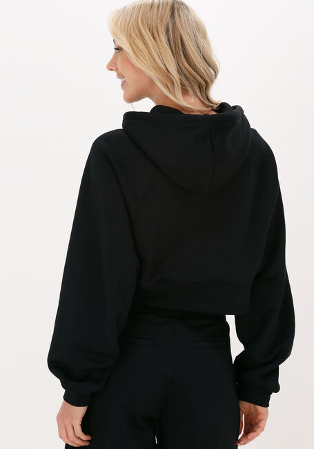 Schwarze LUNE ACTIVE Sweatshirt KATIE CROPPED HOODIE - large