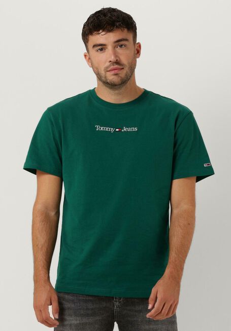 Dunkelgrün TOMMY JEANS T-shirt TJM CLASSIC LINEAR LOGO TEE - large