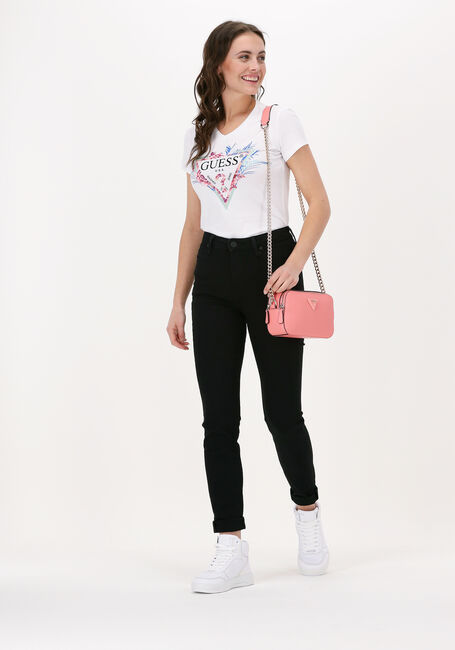 Weiße GUESS T-shirt KATHE TEE - large