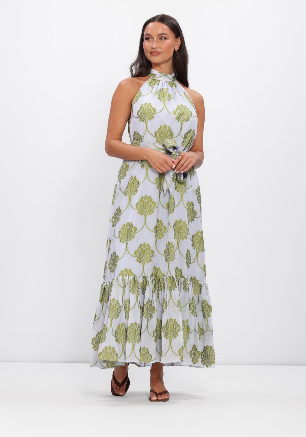 Blaue AMAYA AMSTERDAM Maxikleid LUCIA - large