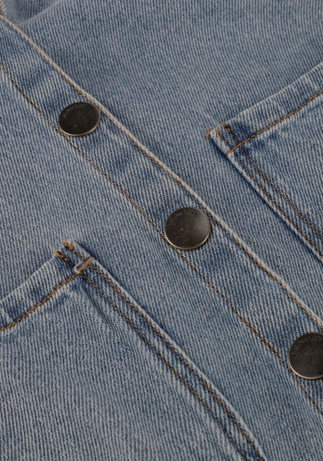 Blaue LIL' ATELIER Jeansjacke NMFKAROLE LS DNM SHIRT 4016-CJ LIL - large