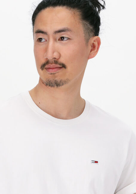 Weiße TOMMY JEANS T-shirt TJM CLASSIC JERSEY C NECK - large