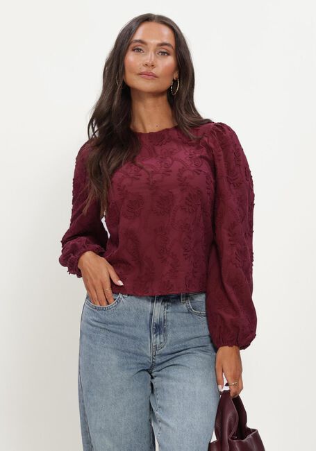 Bordeaux OBJECT Blusen OBJMYA RE L/S TOP NOOS - large