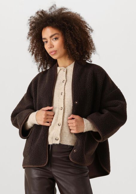 Braune KNIT-TED Lederjack JOKO - large