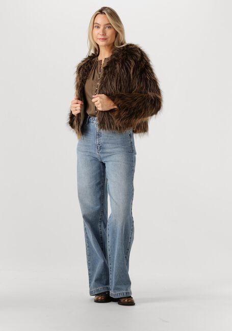 Braune NUKUS Fake-Fur-Jack LORI JACKET - large