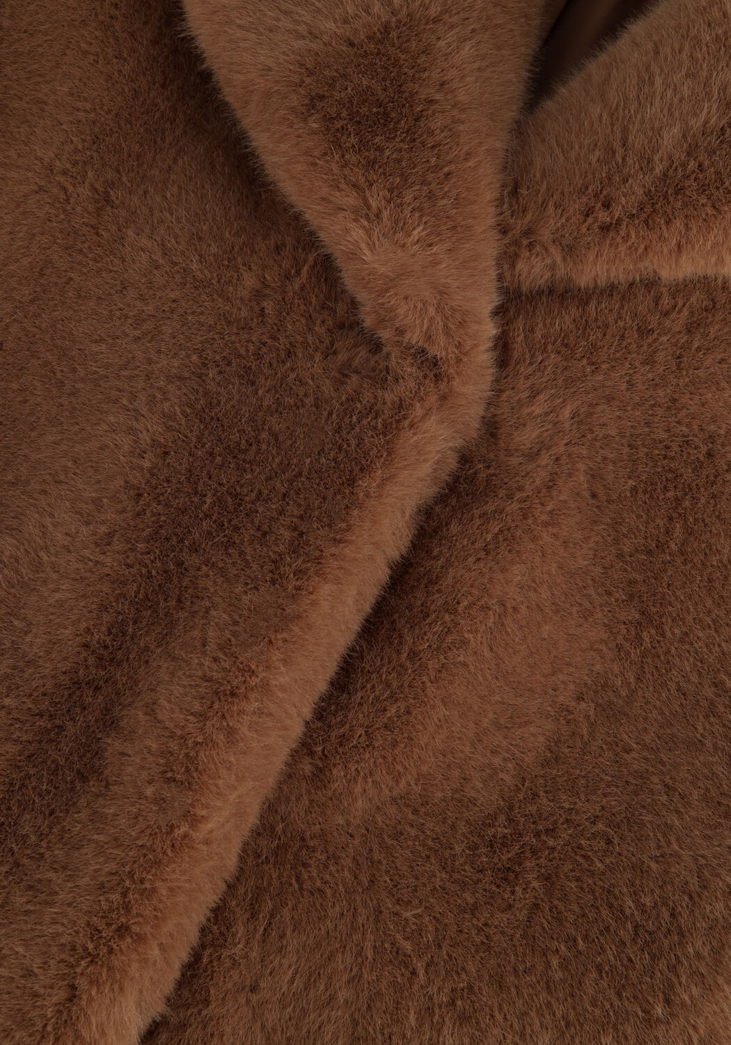 Sand STAND STUDIO Fake-Fur-Jack CAMILLE COCOON COAT - large